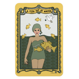 水の魚_C_4x6冷凍機マグネット マグネット