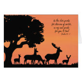 水の鹿のシルエットの鹿のパンツとして (正面横)