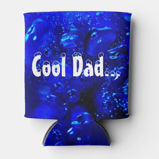 水の黒と青の気象銀河系 缶クーラー (正面)