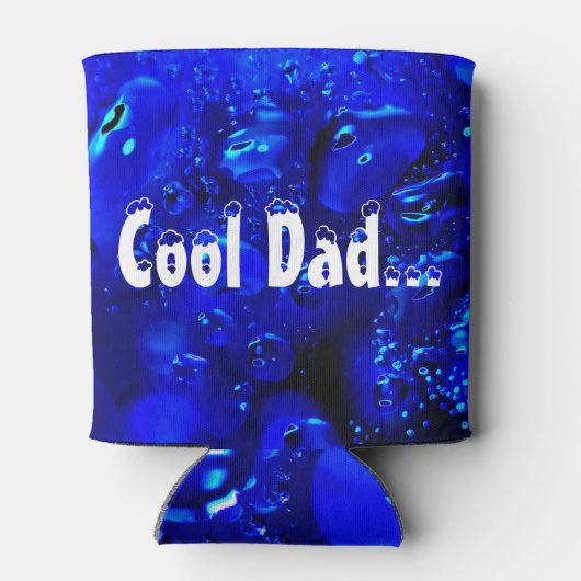 水の黒と青の気象銀河系 缶クーラー (裏面)