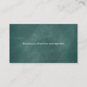 水の黒板の先生の個人教師 名刺 (裏面)