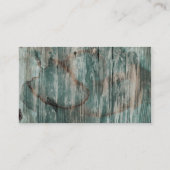 水の《写真》ぼけ味の木の航海のなグリッターのいかり 名刺 (裏面)