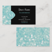 水の《写真》ぼけ味ライトグリッターの輝き 名刺 (正面/裏面)