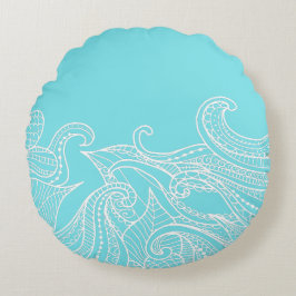 水のBohoのスタイルの円形の枕 ラウンドクッション