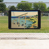 水のHOKUSAIの日本人WOODBLOCKのプリント 横断幕 (インサイチュ)