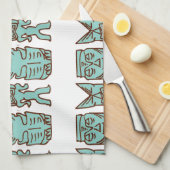 水のTikiの時間 キッチンタオル (四つ折り)