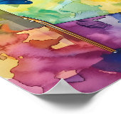 水はっきりした色アポップ・アートのートピンボールポスター#12 ポスター (角)