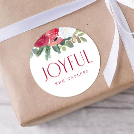 水はっきりした色フローラパーソナライズされた ラウンドシール