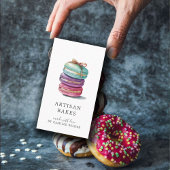 水はっきりした色マカロンクッキーズベイカー 名刺