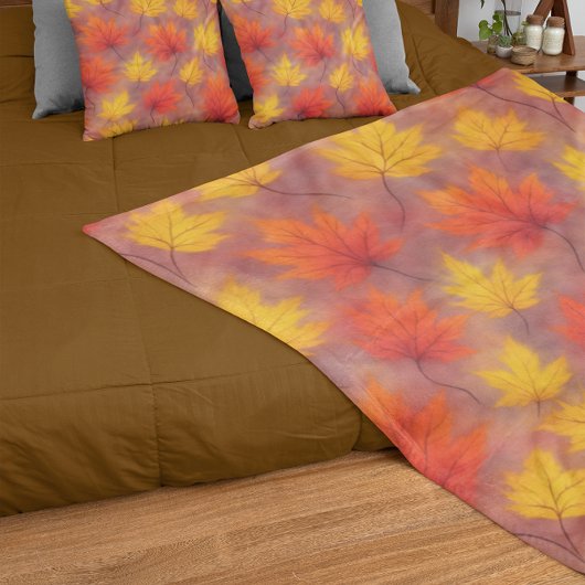 水はっきりした色紅葉 – 秋のグラデーション紅葉 シェルパブランケット