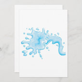 水はね 招待状 (正面/裏面)