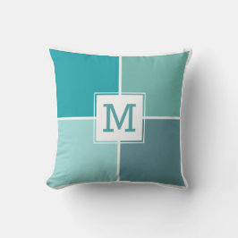 水はカスタムなモノグラムの装飾用クッションをタイルを張ります クッション