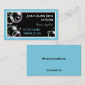 水はカードクリーニングのサービス業泡立ちます 名刺 (正面/裏面)