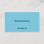 水はカードクリーニングのサービス業泡立ちます 名刺 (裏面)