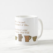 水はコーヒーマグを作るので不可欠 コーヒーマグカップ (正面右)