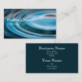 水はターコイズの一般的な名刺を波立てます 名刺 (正面/裏面)