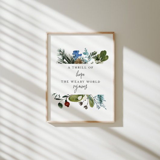 水はホープ・クリスマスのポスターのスリルを彩る ポスター