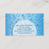 水は名刺を落とします 名刺 (裏面)