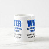 水は命の必需品 コーヒー 楽しいマグカップ コーヒーマグカップ (中央)