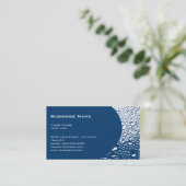 水は専門の名刺のテンプレートを落とします 名刺 (スタンド正面)