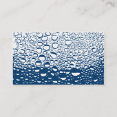 水は専門の名刺のテンプレートを落とします 名刺 (裏面)