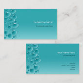 水は新しいぬれた水を落とします 名刺 (正面/裏面)