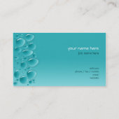 水は新しいぬれた水を落とします 名刺 (裏面)