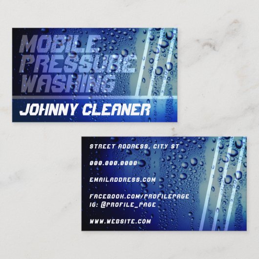 水は濡れた金属を滴らせる  名刺 (正面/裏面)