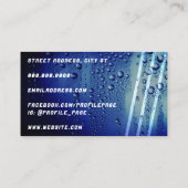 水は濡れた金属を滴らせる  名刺 (裏面)