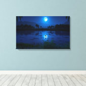 水は生命である（オアシス） キャンバスプリント (インサイチュ (ウッドフロア))