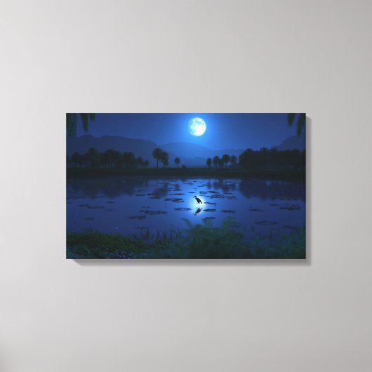 水は生命である（オアシス） キャンバスプリント (正面)