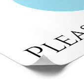 水は生命なり。節約願う。ポスター ポスター (角)