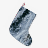 水は白い背景にはねます スモールクリスマスストッキング (正面 (吊り時))