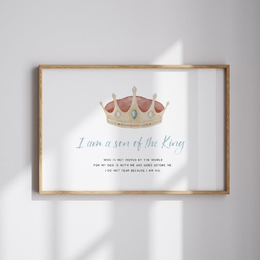 水は神の息子を冠のポスターで彩る ポスター