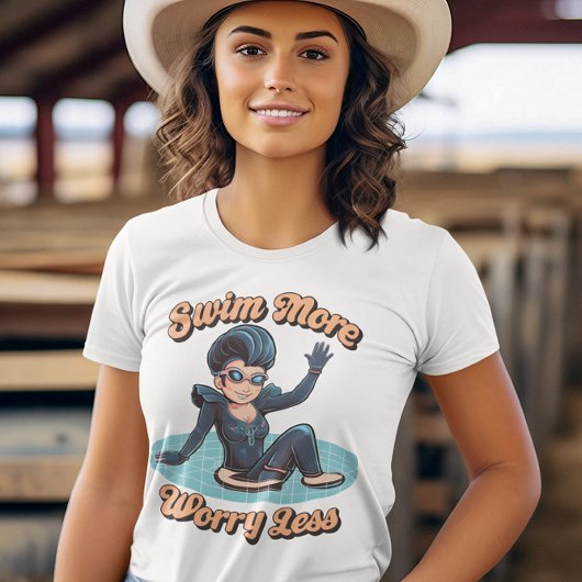 水は私の幸せな場所の泥だらけのダイバー Tシャツ