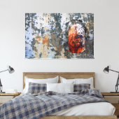 水は都市の崩壊の大きなアートワークを排水 キャンバスプリント (インサイチュ (寝室))