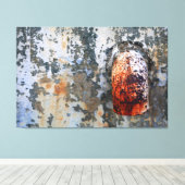 水は都市の崩壊の大きなアートワークを排水 キャンバスプリント (インサイチュ (ウッドフロア))