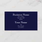 水は青く一般的な名刺を落とします 名刺 (裏面)