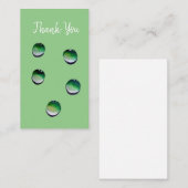 水は青水を滴らす ノートカード (正面/裏面)