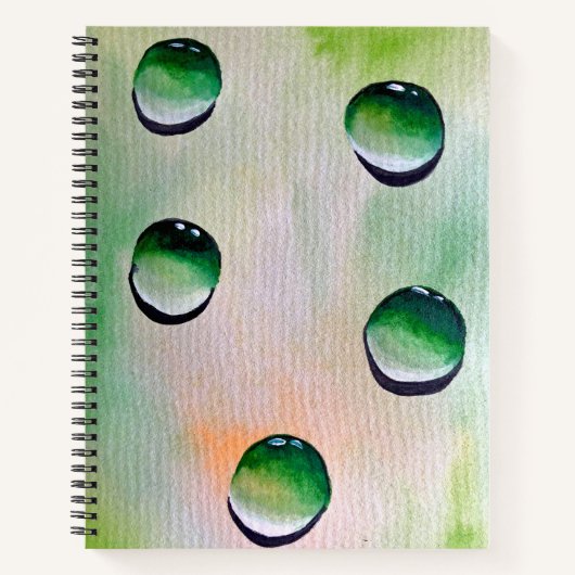 水は青水を滴らす ノートブック (正面)