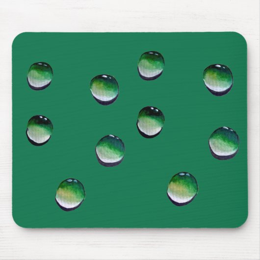 水は青水を滴らす マウスパッド (正面)