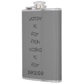 水は魚、ウォッカは人 フラスク (左)