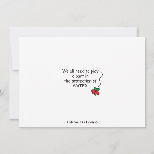 水はLife_Flatカード7" x 5" (裏面)