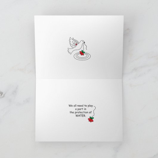 水はLife_Greetingカード カード (内部)