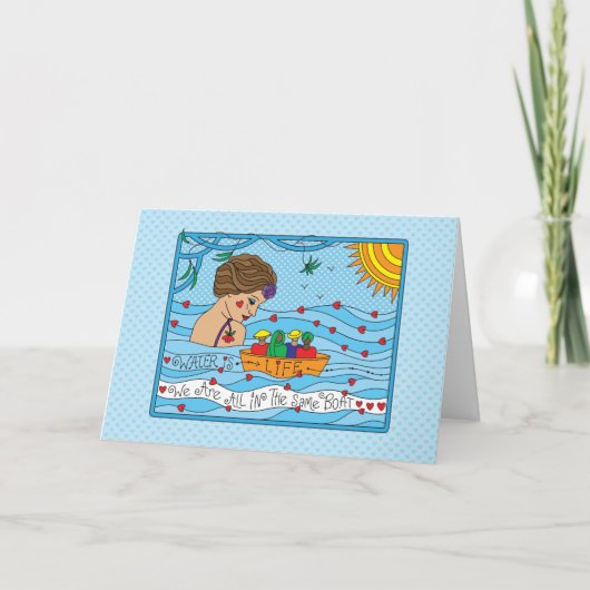 水はLife_Greetingカード カード (正面)