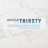 水びんのラベル「だれでも喉が渇いた」 ペットボトルラベル (シングルラベル)