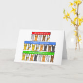 水ぼうそう 早期回復 キャラクターねこ カード (黄色い花)