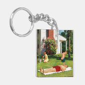 水まきの父 キーホルダー (正面左)