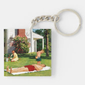 水まきの父 キーホルダー (裏面)