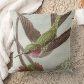 水またはターコイズのハチドリの装飾的な装飾用クッション クッション (ブランケット)